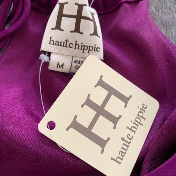 HAUTE Hippie Cold-Shoulder Blouse NWT Size Medium - Picture 7 of 9